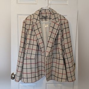 Jessica London plaid blazer